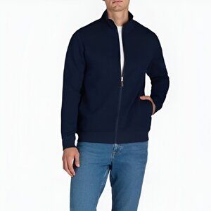 New: Large Men's Blue Full Zip Jacket